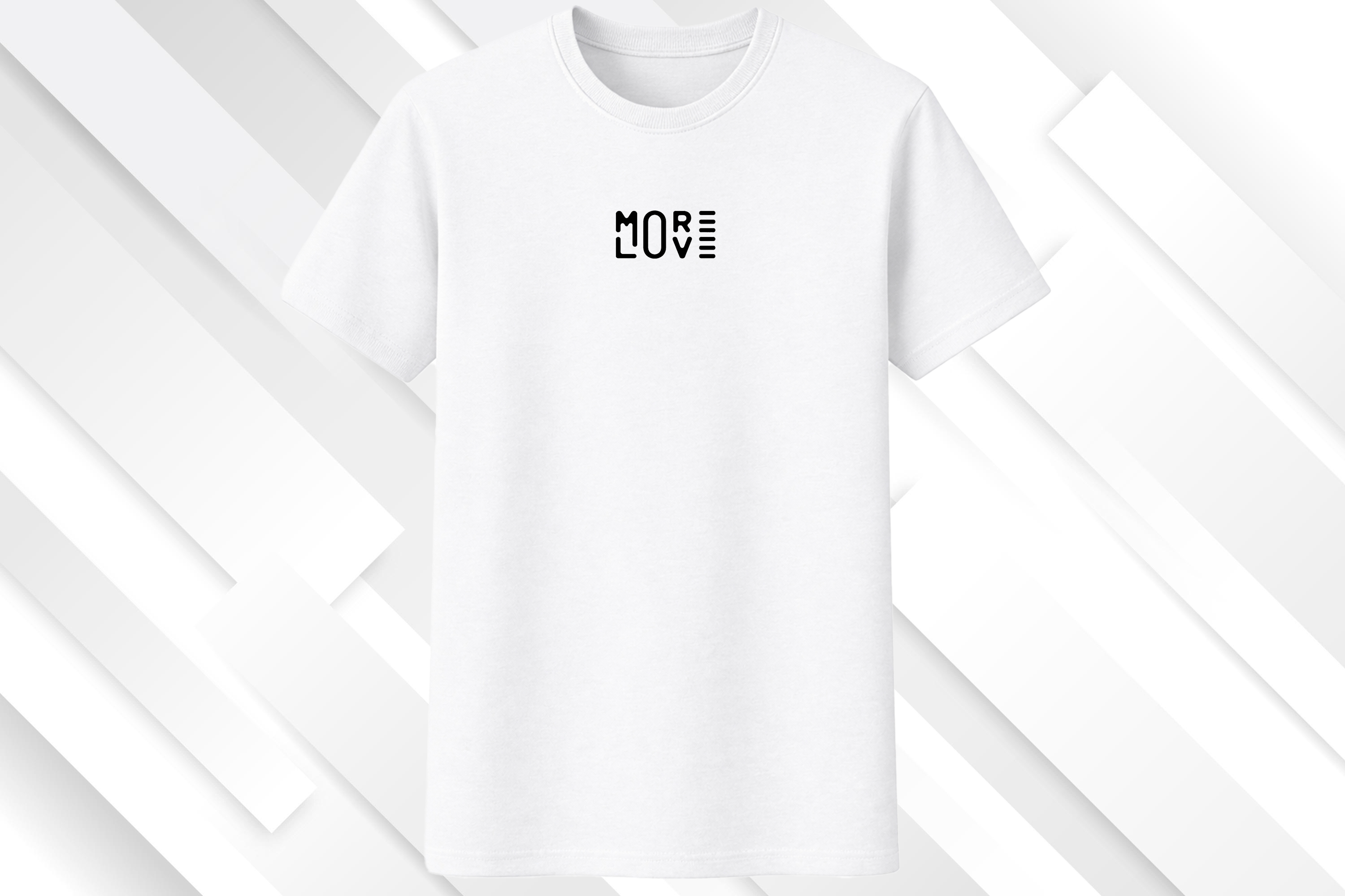 Camiseta Camisa Cuello Redondo Unisex More Love