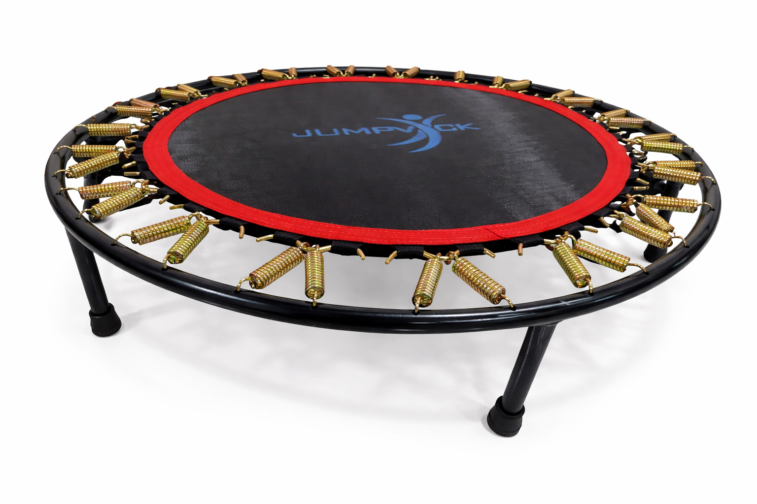 Mini Trampolín Profesional JumpVick Negro con Resortes Tropicalizados