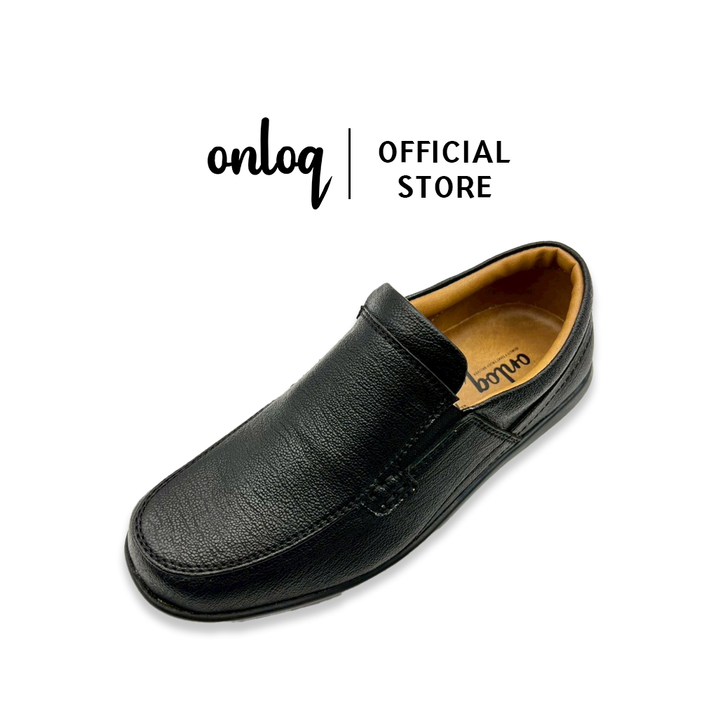 Black Leather Onloq Shoe