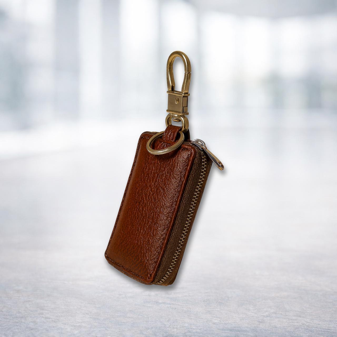 RAVARI Premium Leather Car Key Holder 
