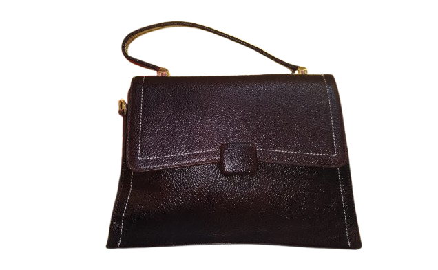 Ravari Mocha Classic Structured Handle Bag
