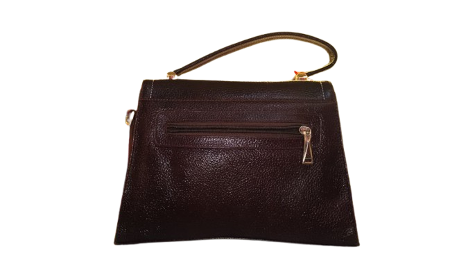 Ravari Mocha Classic Structured Handle Bag