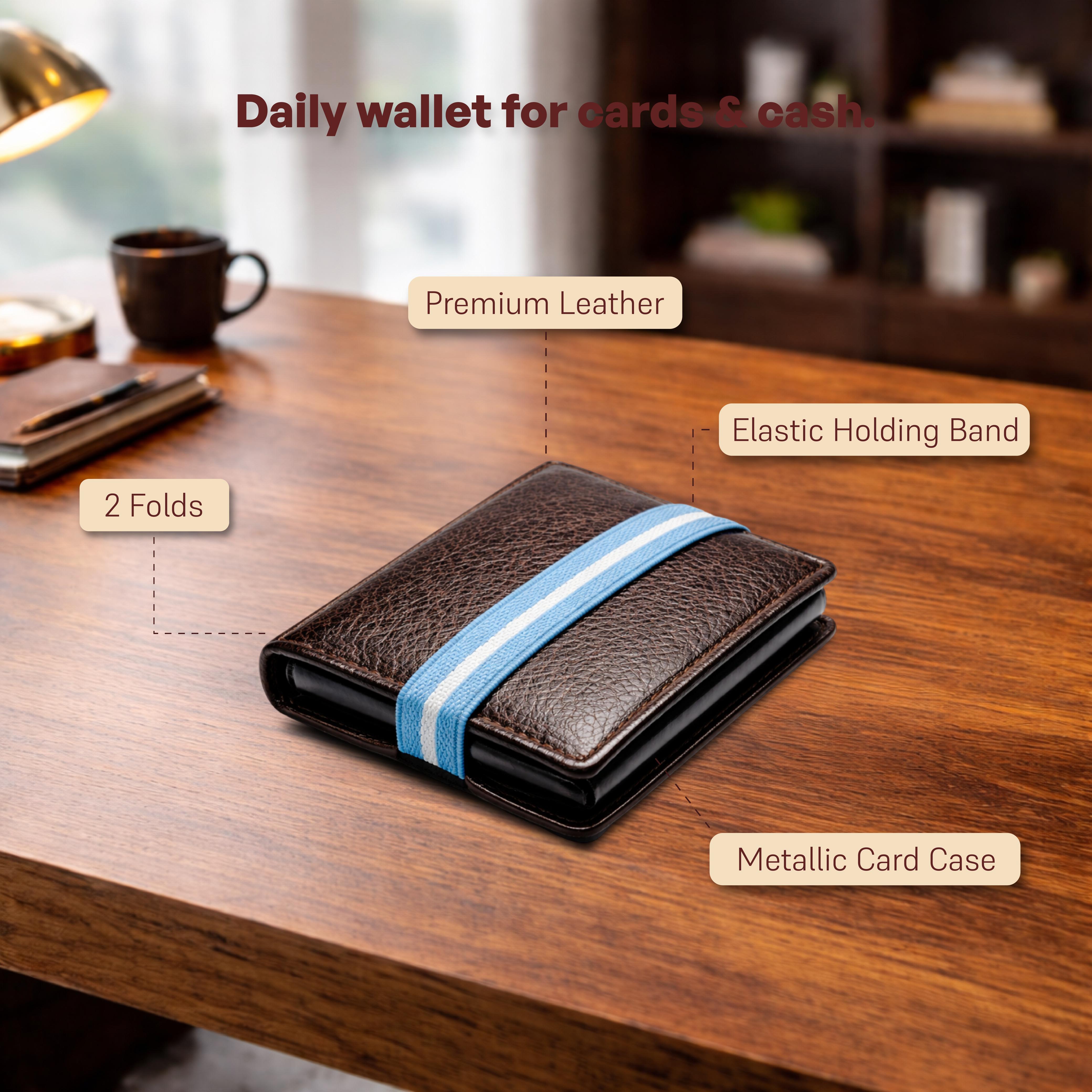 RAVARI Premium Leather Wallet/Card Case