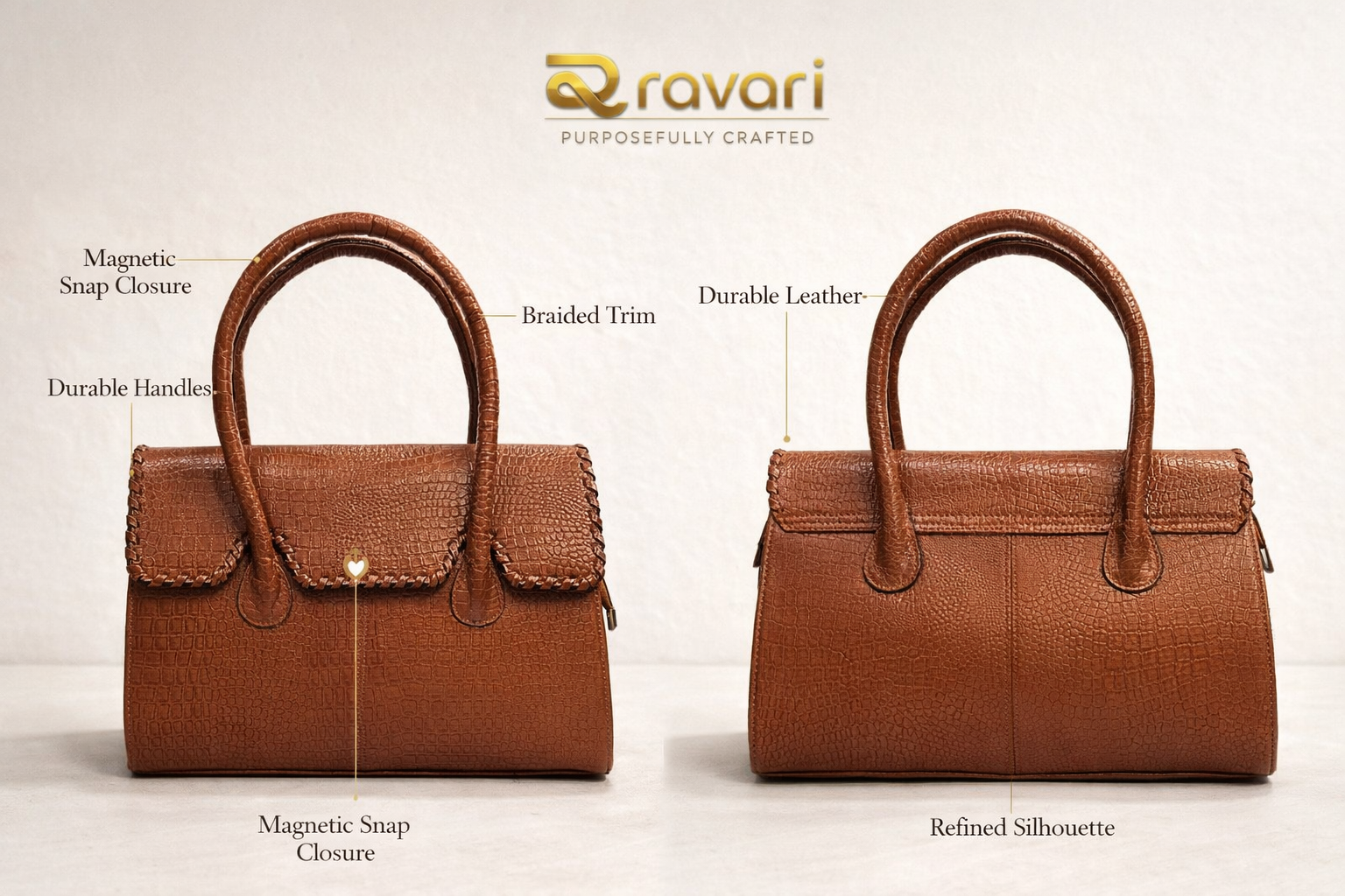 Ravari Leather Women Handbag 