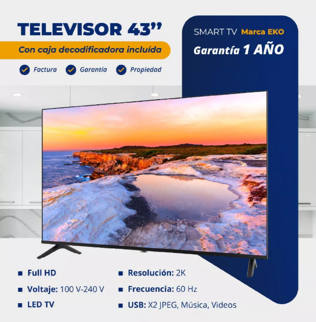 Televisor 43'' SMART TV