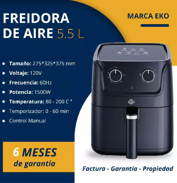 Freidora de aire 5.5 L