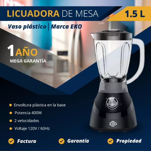 Licuadora de mesa 1.5 L
