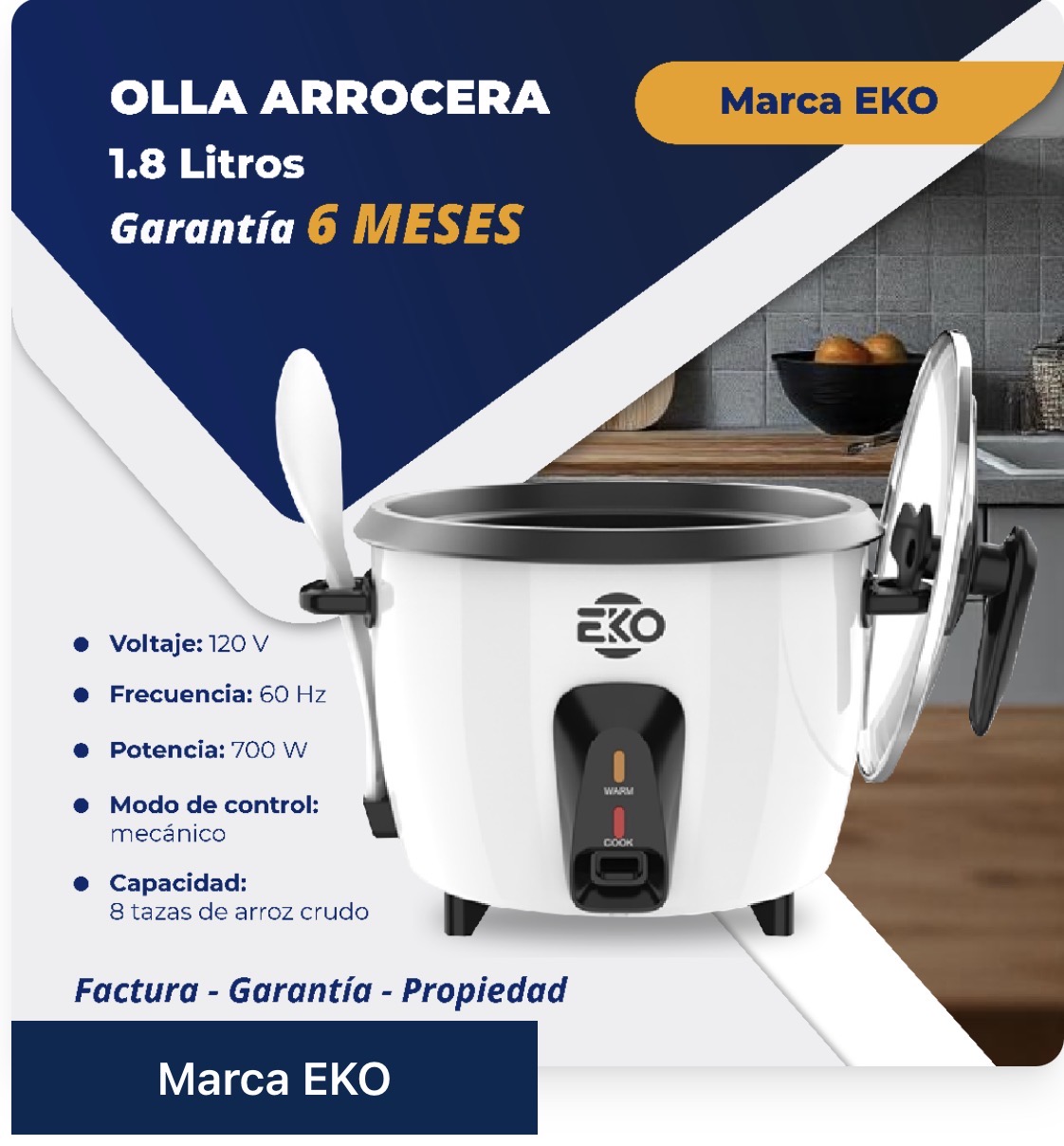Olla Arrocera 1.8L