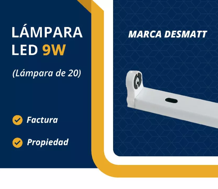 Lámpara LED 9W