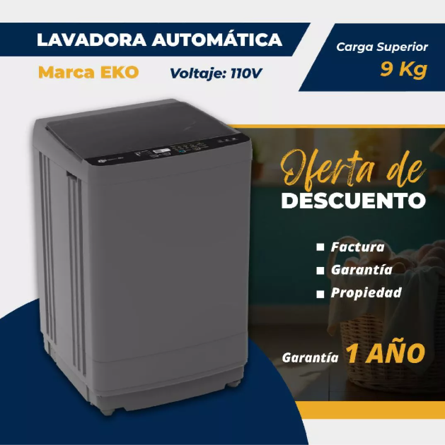 Lavadora automática EKO