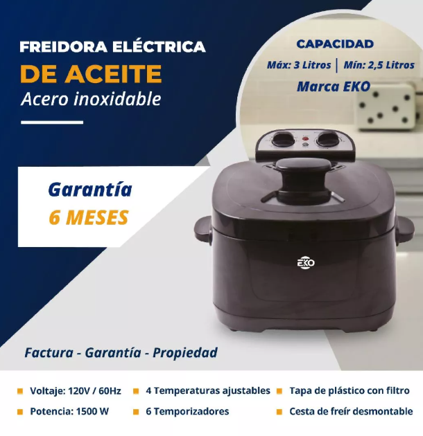 Freidora eléctrica de aceite