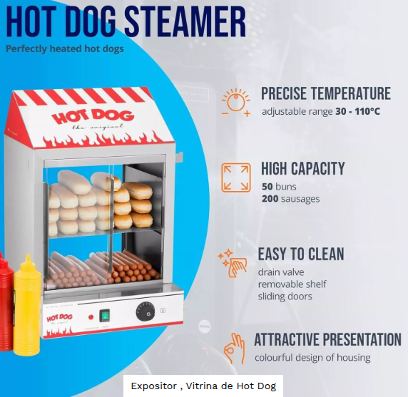 Vitrina para Hot Dogs