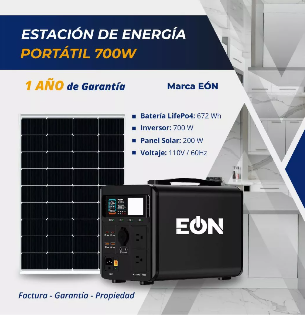 Estación de energía portátil 700W