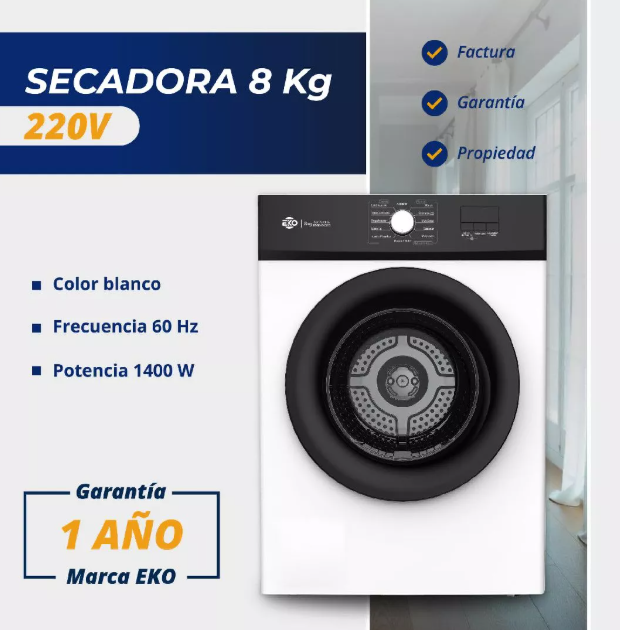 Secadora 8 Kg 220V