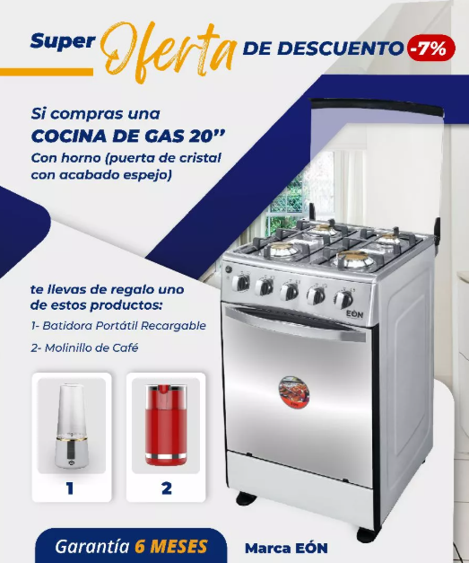 Cocina de gas 20''