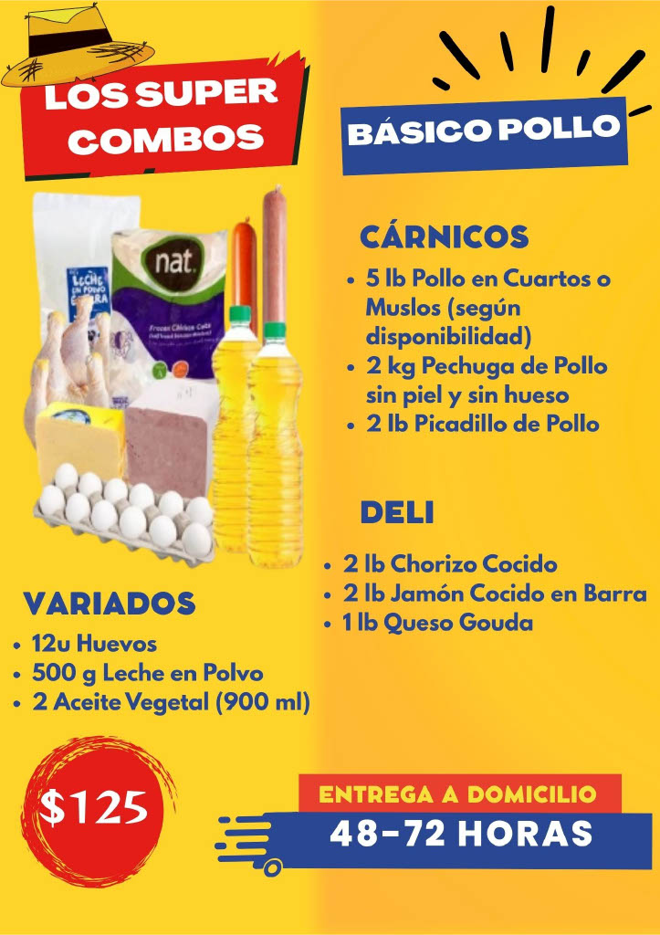 Súper combo básico pollo
