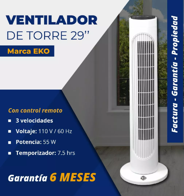 Ventilador de torre 29''