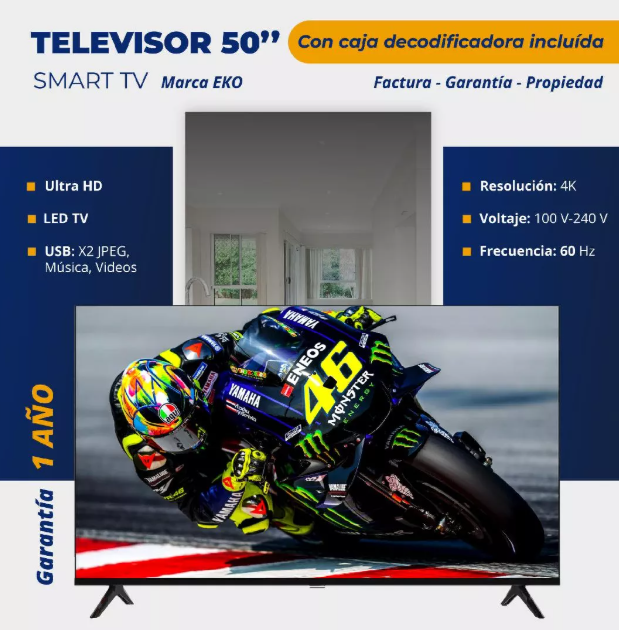 Televisor 50'' SMART TV EKO