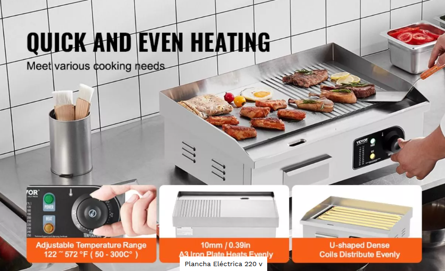Plancha Eléctrica 220V