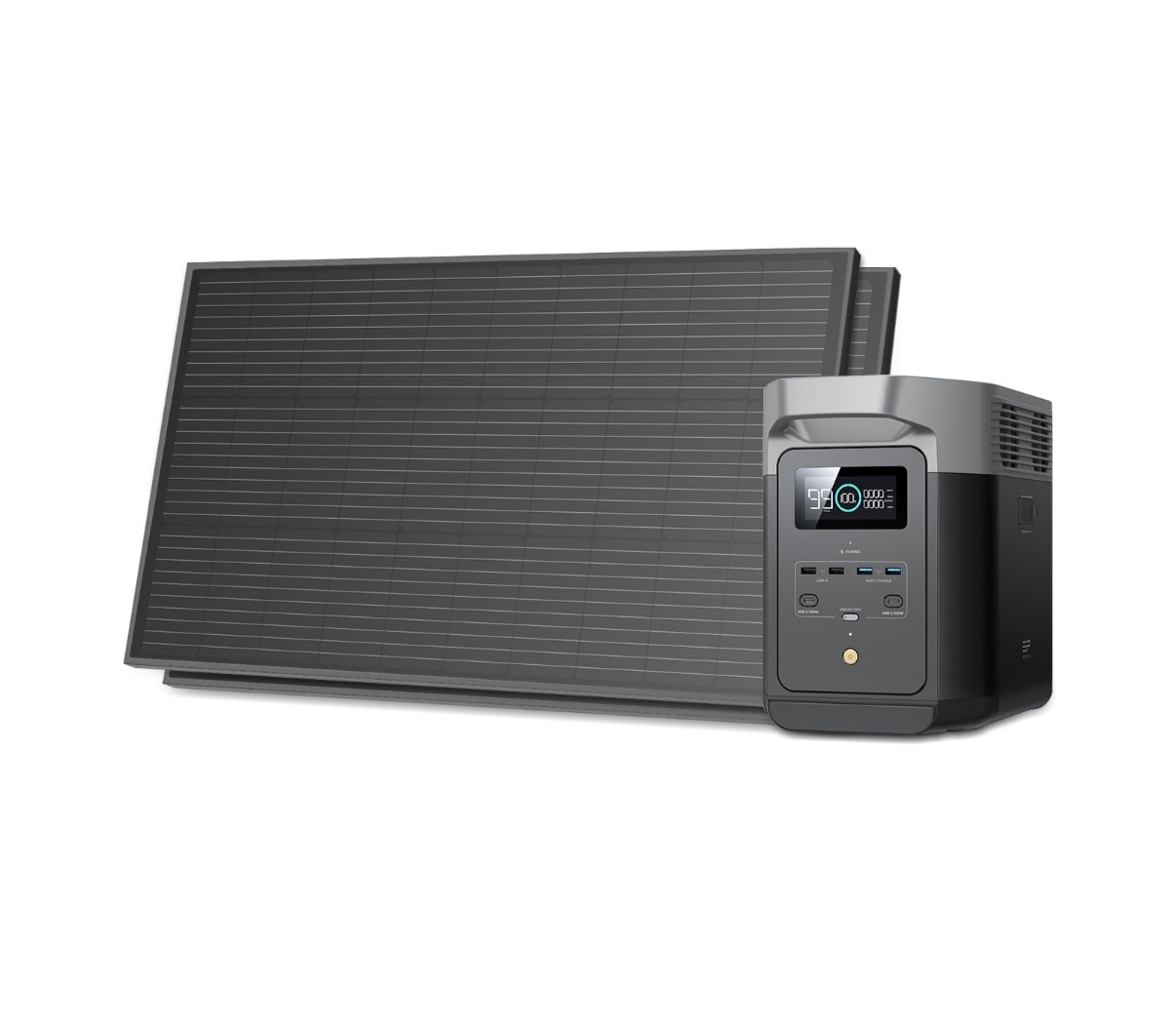 Estacion eléctrica portátil con panel solar EcoFlow 2700-1800