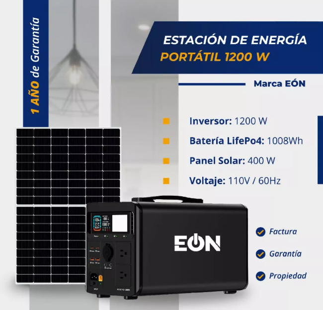 Estación de energía portátil 1200 W