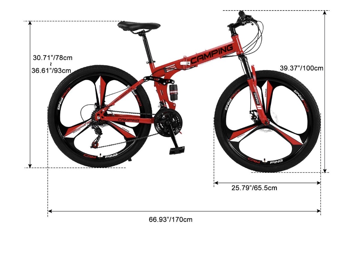 Bicicleta de montaña CAMPING plegable