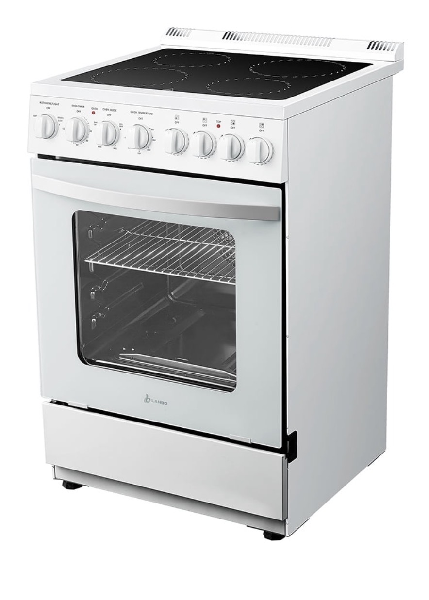 Cocina eléctrica de 4 quemadores con horno incluido