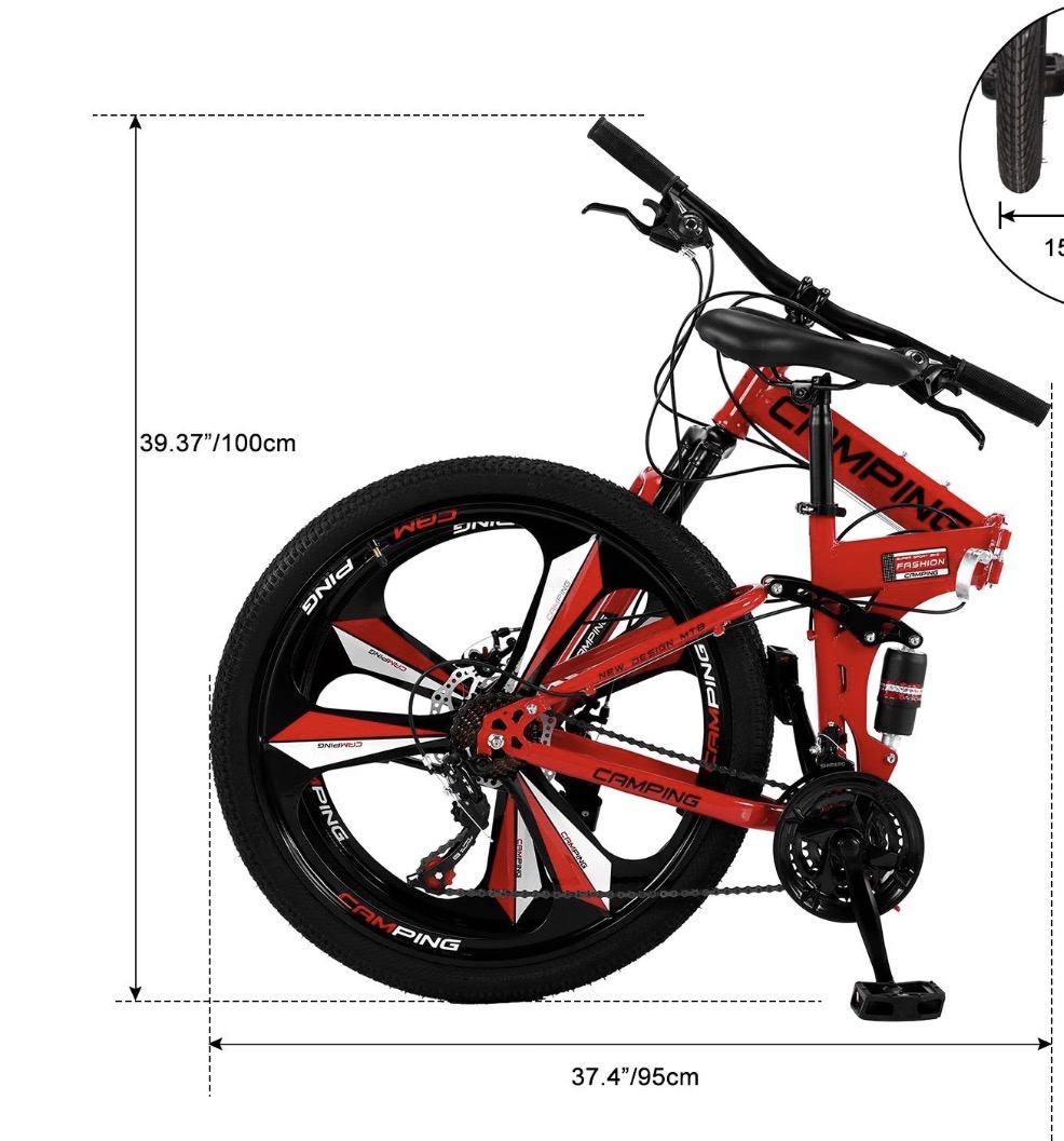 Bicicleta de montaña CAMPING plegable