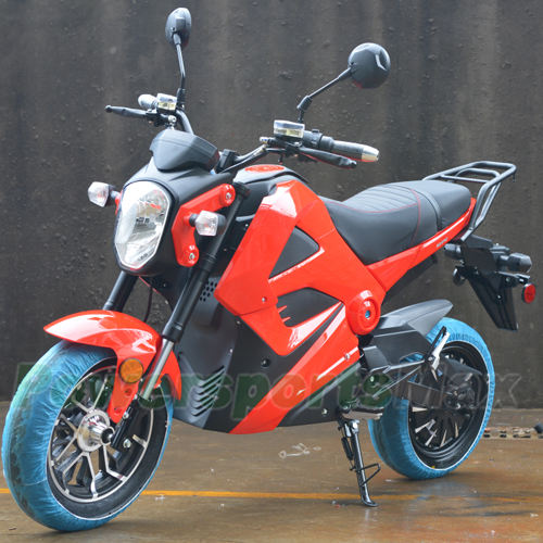 Moto eléctrica urbana azul