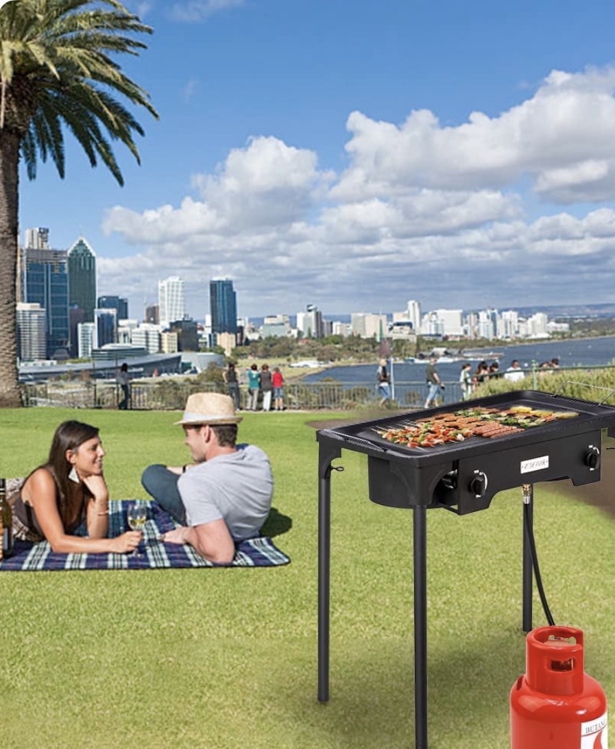 Estufa de Exterior Doble Quemador