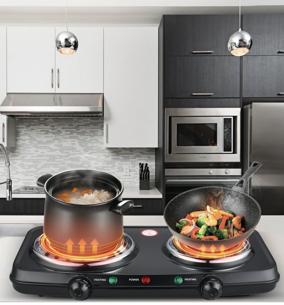 Estufa eléctrica doble