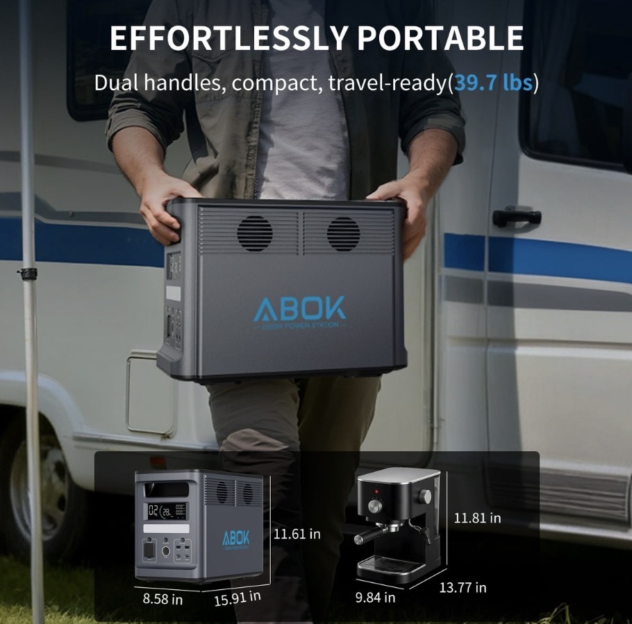 Estación de Energía Portátil 2000W