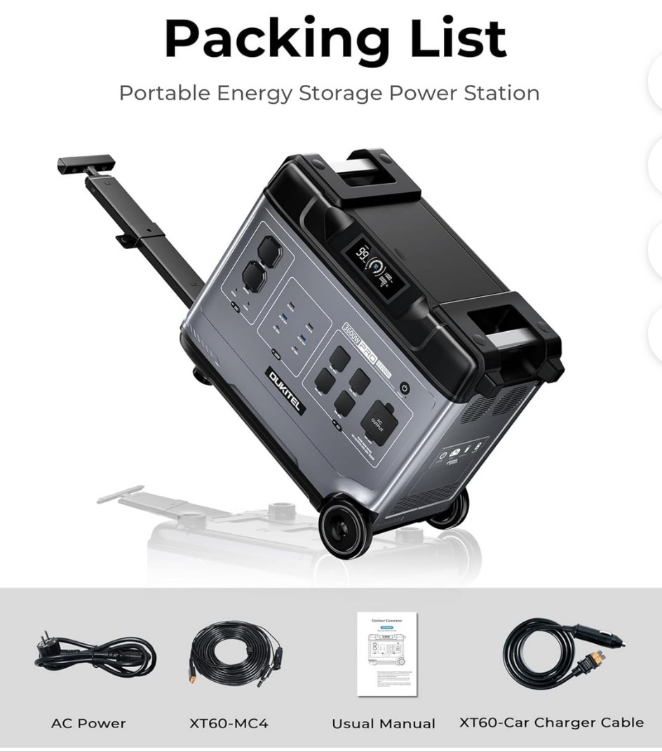 Generador eléctrico portátil 5120Wh