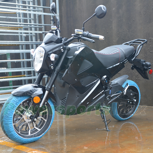 Moto eléctrica urbana azul