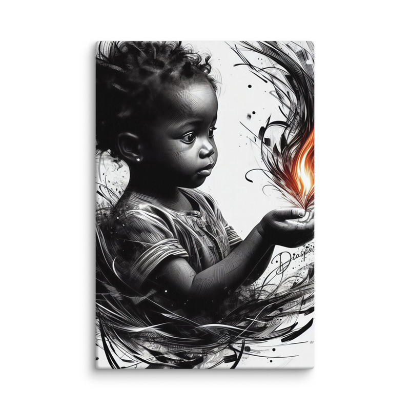 First Fire — Canvas Art Print