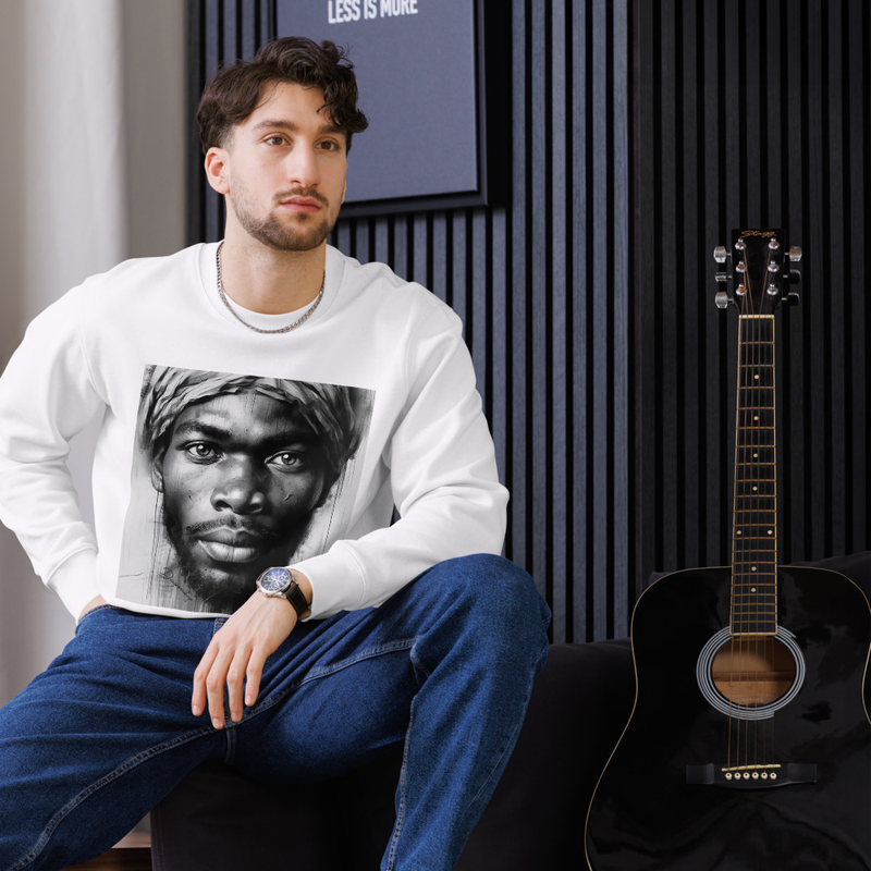 EYES THAT REMEMBER THE JOURNEY — Unisex Eco Sweatshirt (Stanley/Stella STSU178)