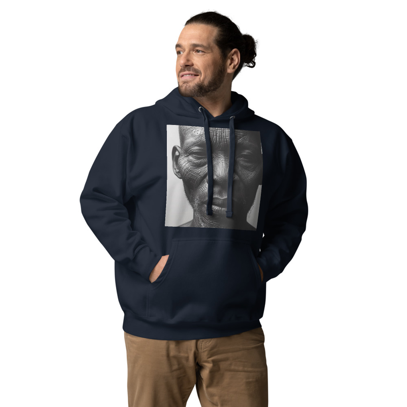 MY FACE IS A MAP OF SURVIVAL — Premium Hoodie (Cotton Heritage M2580)