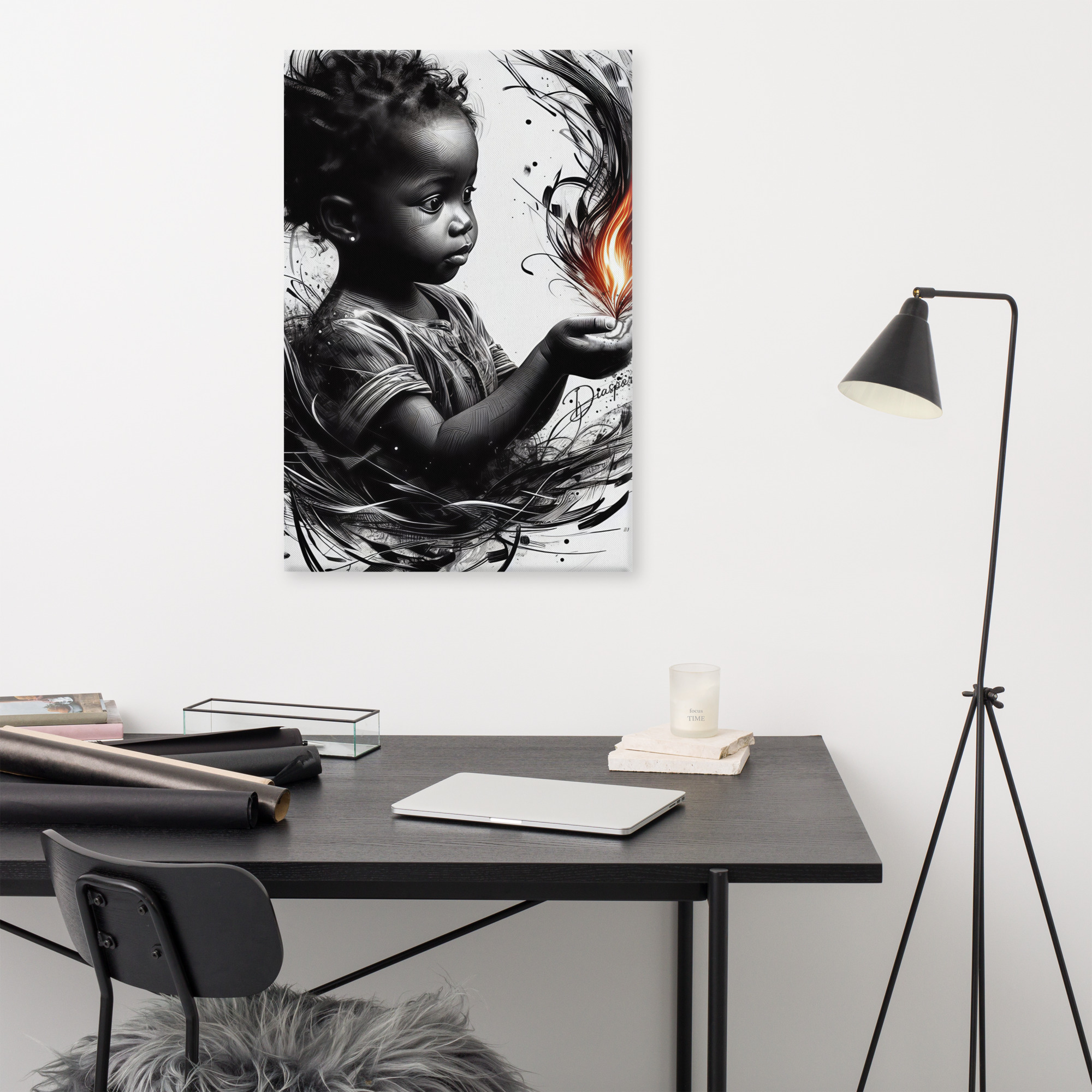 First Fire — Canvas Art Print