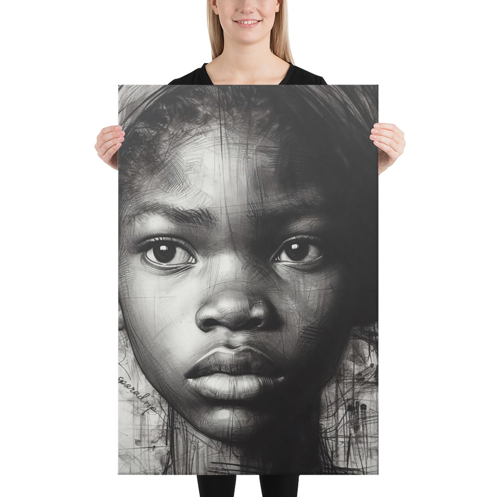 History Lives Behind My Gaze — Canvas Art Print