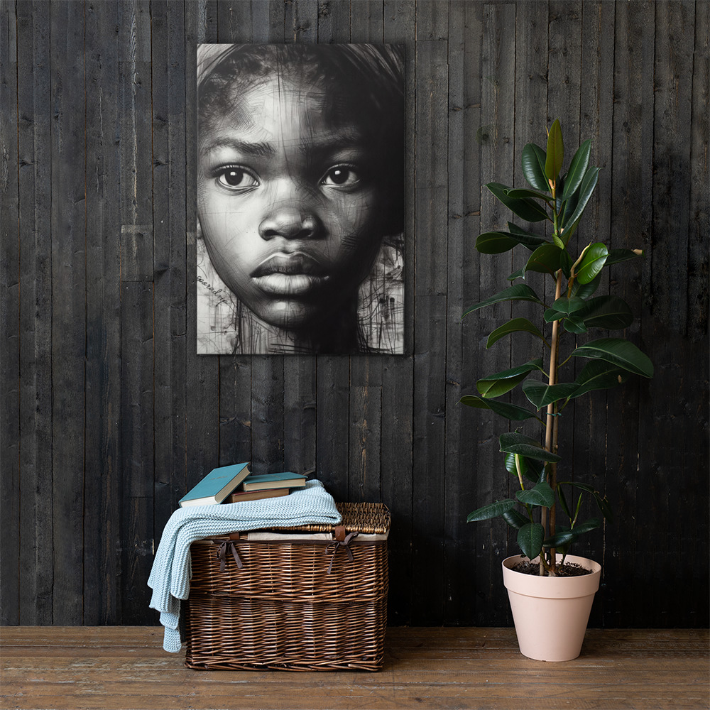 History Lives Behind My Gaze — Canvas Art Print