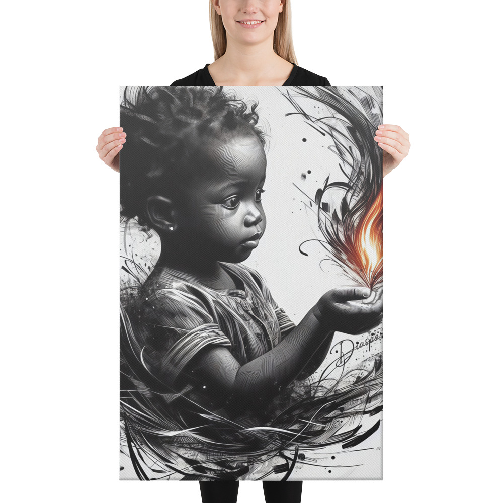 First Fire — Canvas Art Print