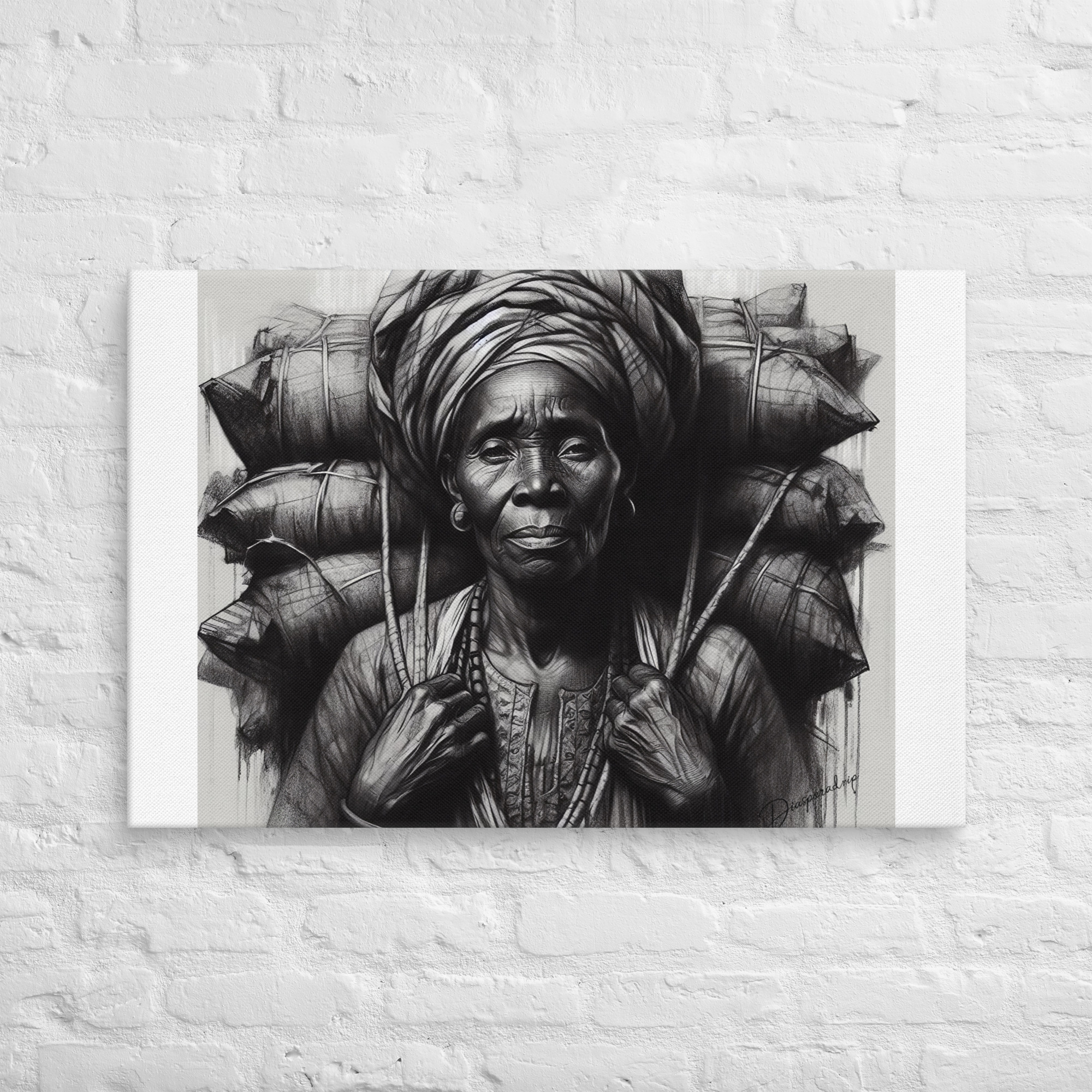 The Weight I Wear With Pride Canvas — Canvas Art Print