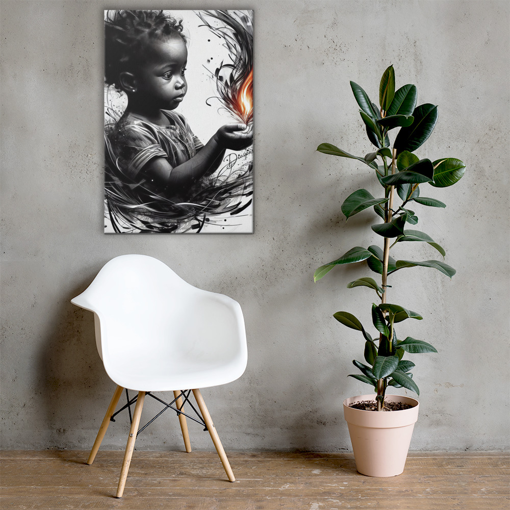 First Fire — Canvas Art Print