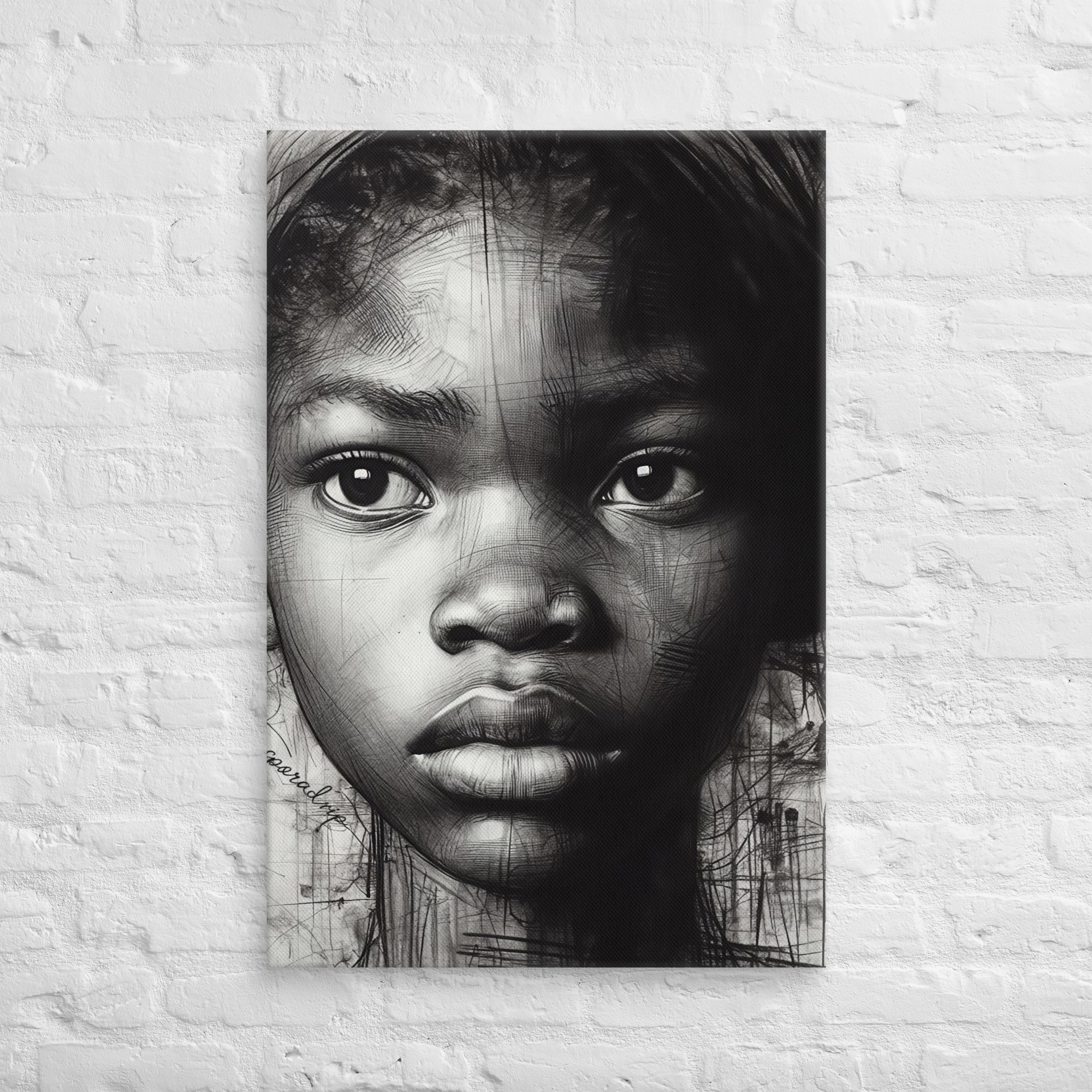 History Lives Behind My Gaze — Canvas Art Print