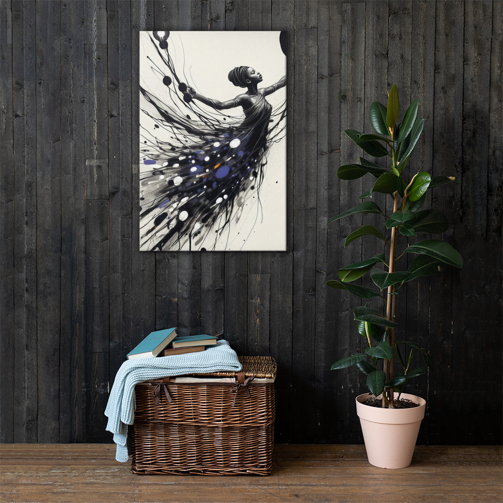 She Learned to Rise Without Asking — Canvas Art Print