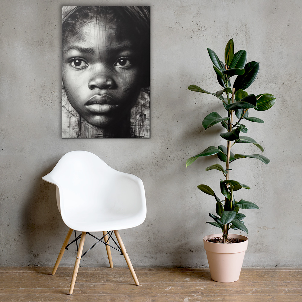 History Lives Behind My Gaze — Canvas Art Print