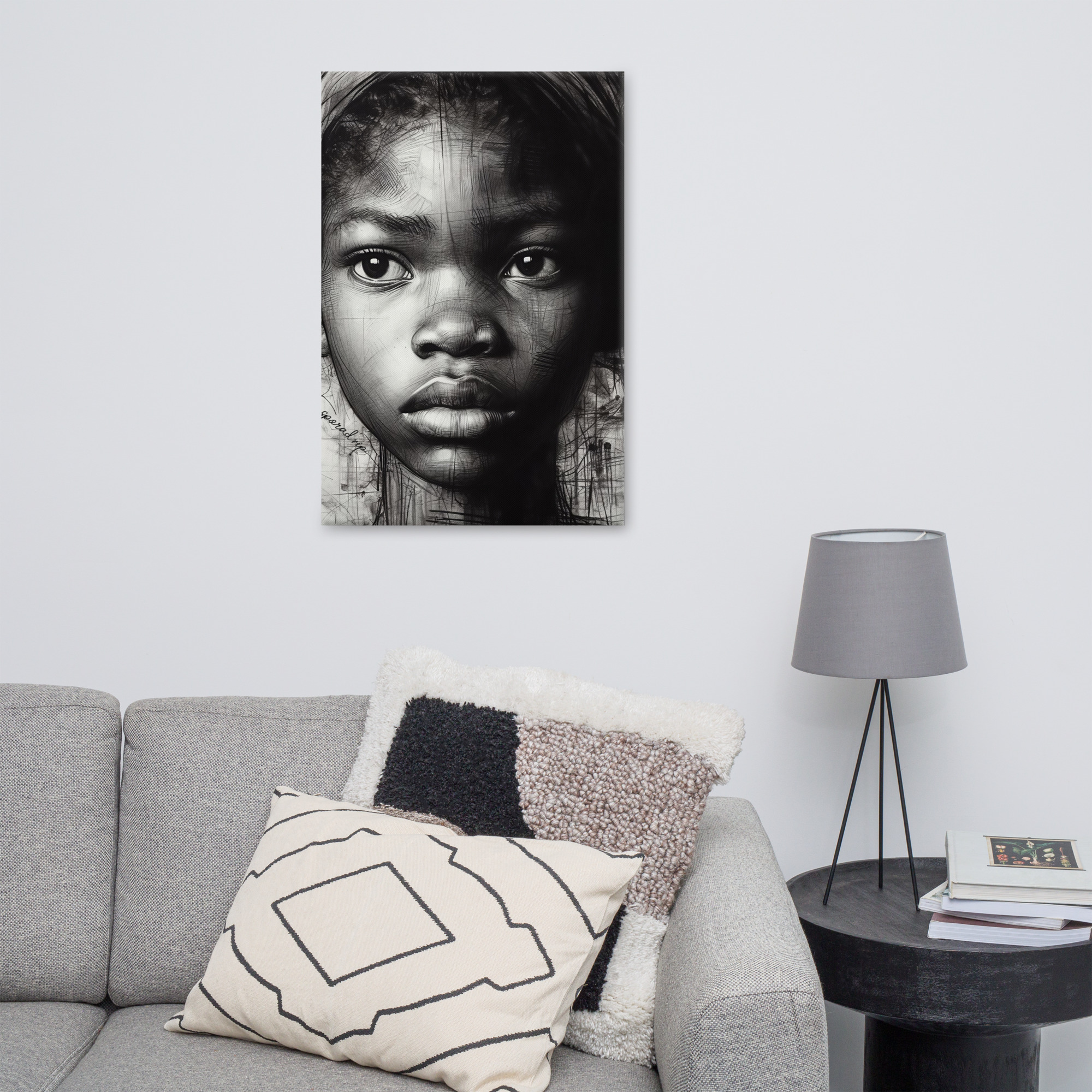 History Lives Behind My Gaze — Canvas Art Print