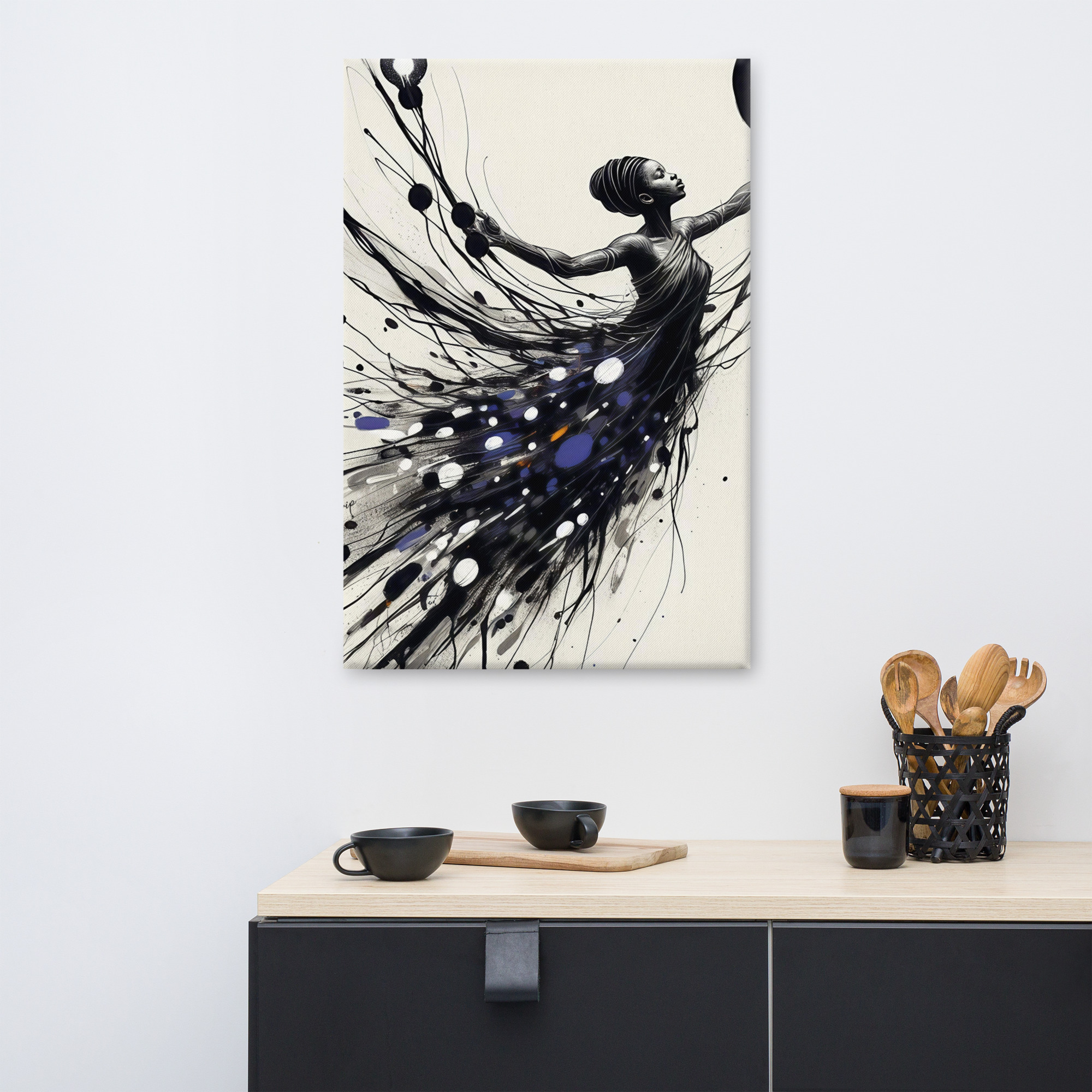 She Learned to Rise Without Asking — Canvas Art Print