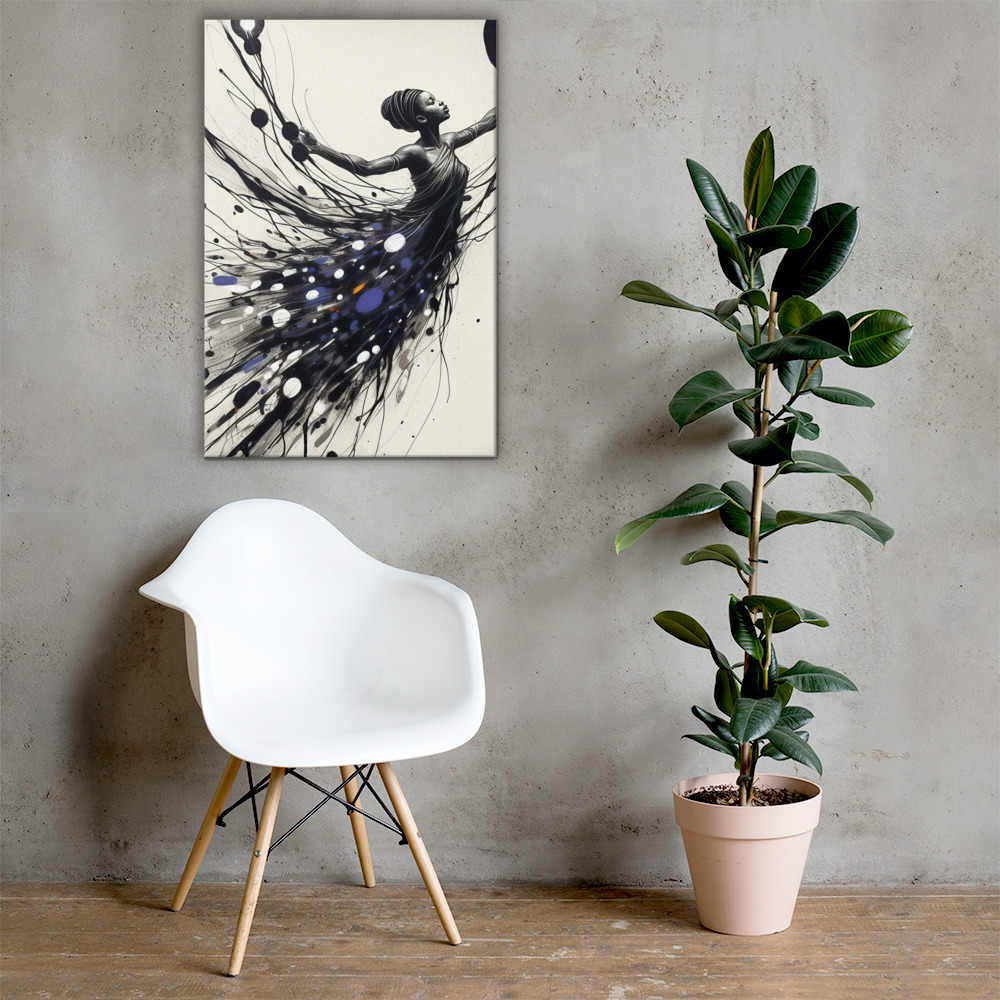 She Learned to Rise Without Asking — Canvas Art Print