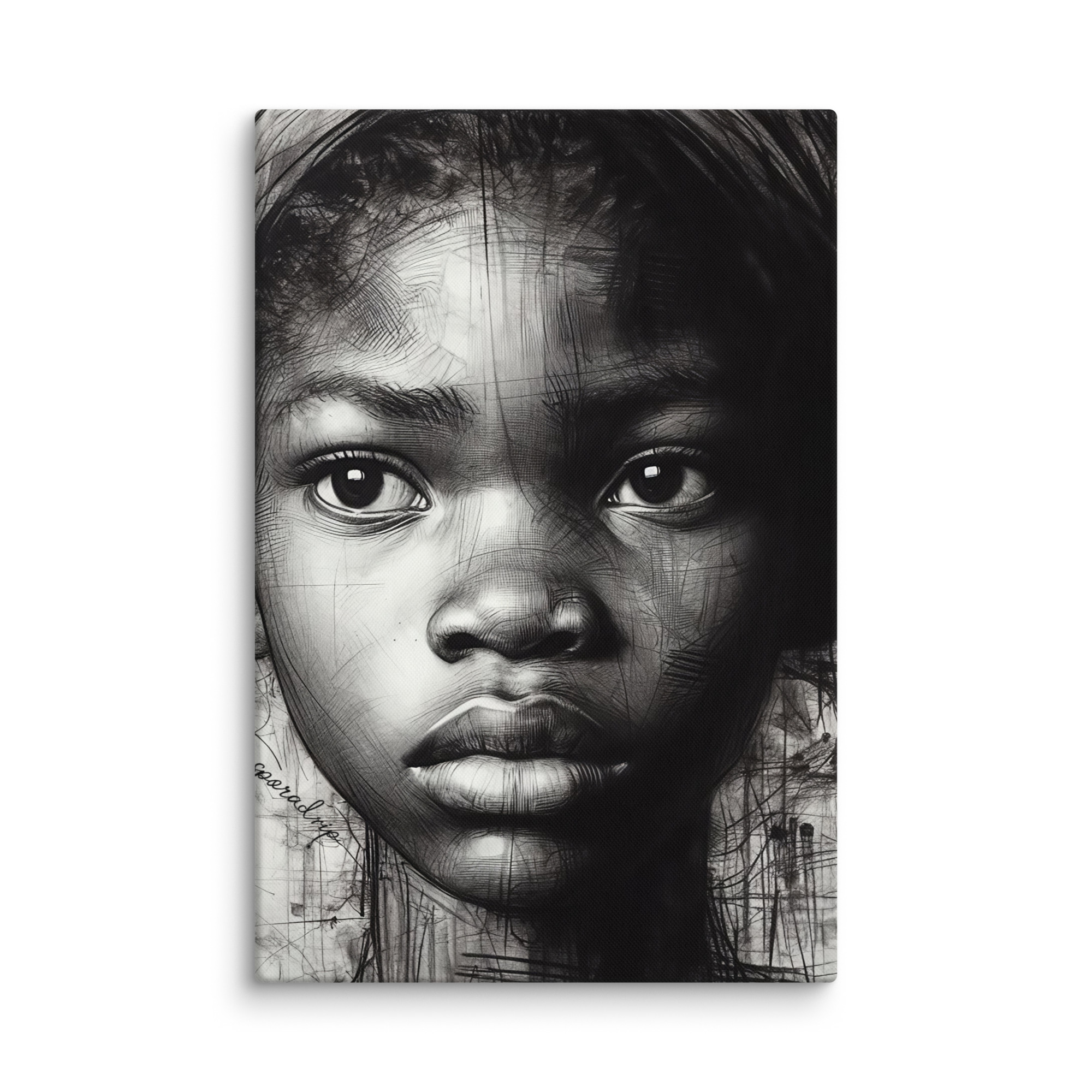 History Lives Behind My Gaze — Canvas Art Print